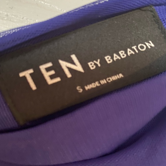 Long-sleeve, mock-neck bodycon dress with sheer back and side panels. - Picture 5 of 5